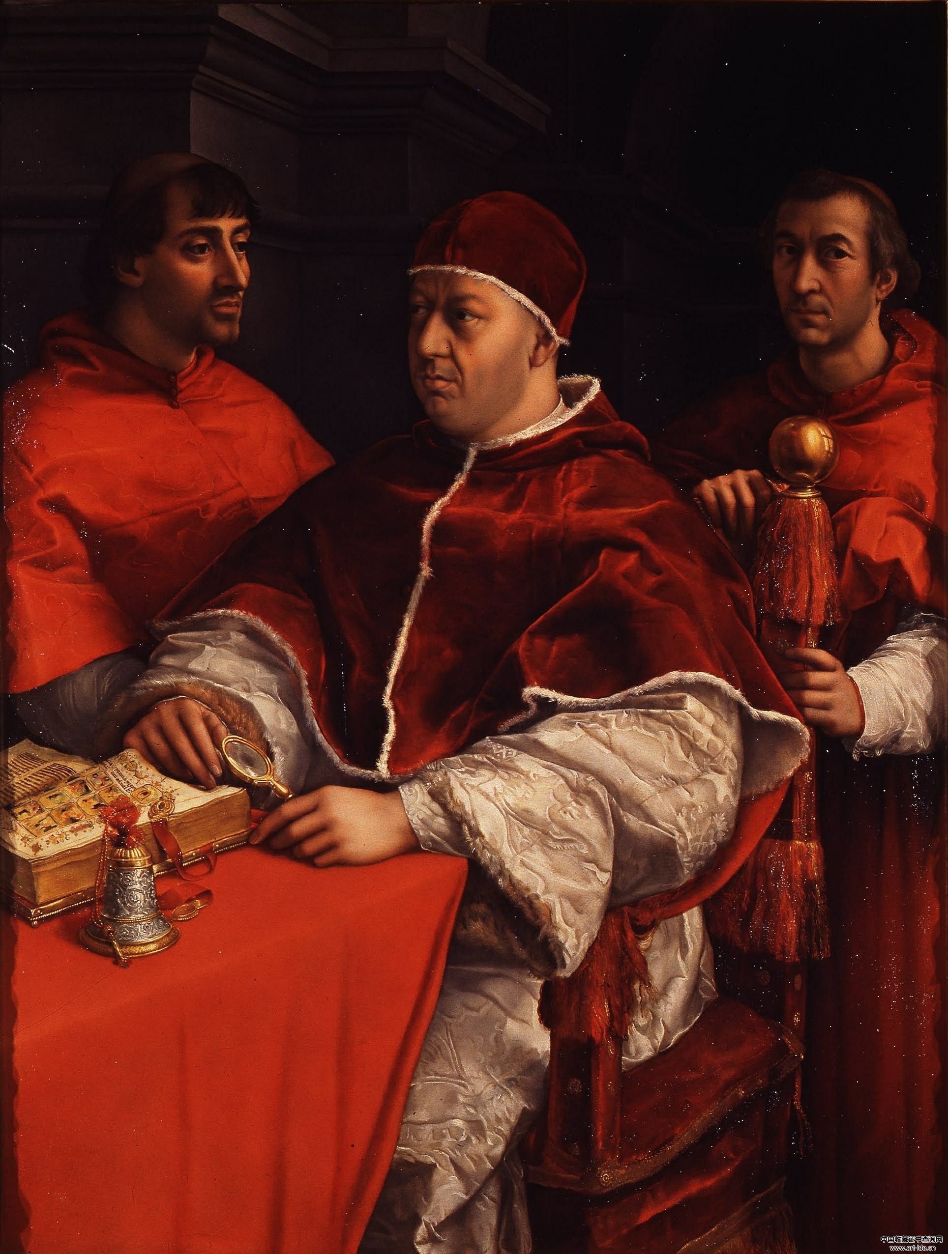教皇利奥十世与两位红衣主教（拉斐尔）